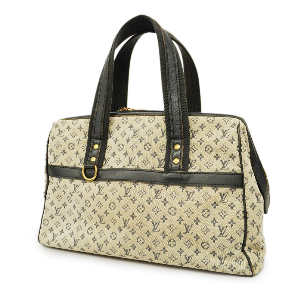 Louis Vuitton Black and Cream Monogram Bag